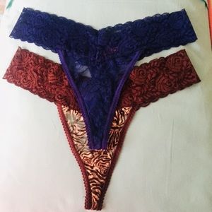 2 New Jezebel Thongs Size Med